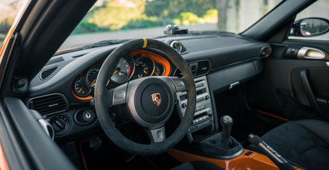 R Werk - Craftsmanship - Porsche 997 911 GT3 RS Interior Steering Orange